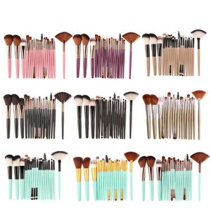Maange 18 st Makeup Brushes Set Pulver Foundation Blush Eye Shadow Blend Kosmetisk Skönhet Make Up Brush Tool Kit