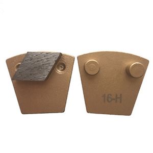 Werkmaster Metal Bond Grinding Puck Concrete Diamond Tools With Two Post Single Rhombus Segments Floor Polisher Pads