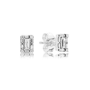 Damen Herren Luxus-Designer-Ohrringe Originalverpackung für Pandora 925 Sterling Silber CZ Diamant leuchtende Eis-Ohrstecker-Sets