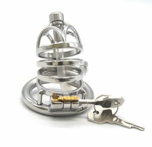 Chastity Devices Brand New Stainless Steel Male Device Belt Chastity Cage Fetishism Lock Frrk 11