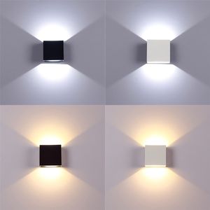 Lampada da parete in alluminio da 6 W Illuminazione per interni a LED per la casa Dimmerabile Su Giù Scale Corridoio Camera da letto Luce notturna Luci decorative per interni