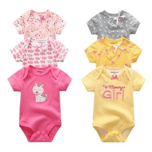 2019 Unicórnio Bodysuit Roupa de Bebe Roupas de Bebê Roupas de Algodão Conjuntos de Bebé Roupas Recém-nascido 0-12M Bebé Roupas J190713