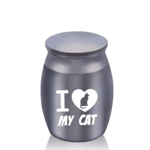 Mini Cat Urns Small Cremation Pendant Urn Pet Ashes Holder Pet Ceepakes Keepsake Heart Hold Memorial Jar 30x40mm