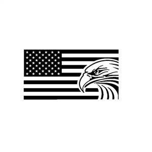 18 cm Amerikaanse vlag Egle USA Vinyl Decal Auto Sticker CA