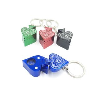 Ny Creative Peach Heart Small Pipe Aluminium Alloy Hängande Portable Metal Tobacco Fittings Exporterad till Europa och Amerika