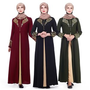 Mode muslim print klänning kvinnor mybatua abaya med hijab jilbab islamisk kläder maxi dress burqa dropship