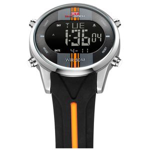 CWP 2021 KT716 Högkvalitativ varumärke Män Sport LED Digital Klockor Quartz Armbandsur Vattentät Militär Watch Relogio Masculino