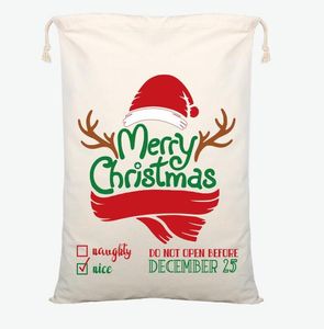 キャンディーとギフト容器のためのクリスマスキャンバスバッグ50 * 70cmサンタ袋巾着バッグ選考のための最も完全なデザイン