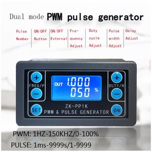 ZK-PP1K Duty Cycle Adjustable PWM Pulse Generator simulator Frequency Meter Module Square Wave Signal Source Module