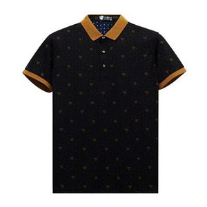 Moda-Verão Clássico Da Marca Dos Homens Polos Camisa Designer de Moda de Negócios Casuais Sólidos Masculinos Camisa Polo camisa de Algodão de Manga Curta polo