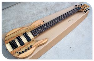 6 Strings Orijinal Vücut Boyun-cisim sokmak Siyah Donanım ile Elektrik Bas Gitar, Gülağacı, özelleştirilebilir