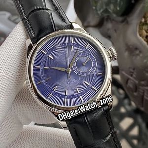 39mm Cellini Часы Стальные Часы Дата 39 мм 50519 M50519-0011 M50519-0011 Автоматический синий циферблат мужские часы Кожаный ремешок Watch_Zone 5Color