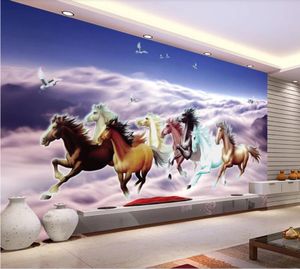 foto personalizado papel de parede moderno para sala cavalo papéis de parede a parede de fundo