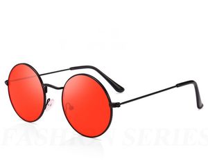 7 Colors Vintage Harajuku Fashion Sunglasses Korean Big Round Sun Glasses Metal Frame Unisex Designer Wholesale