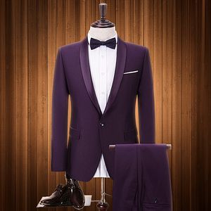 Latest Designs Men Suit Custom Made Size Tuxedos Prom Dinner Mens Suits Best Man Groom Wedding Suits (Jacket +Pants+Vest)