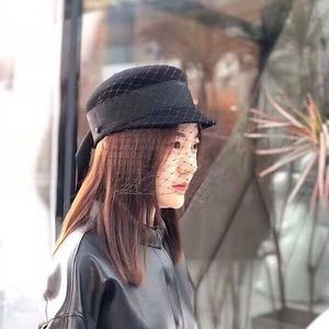 Fashion-5pcs/lot 01909-xintao-mesh Metal ring wool VISORS Service cawomen leisure hat