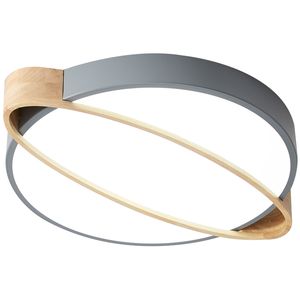 Nordic Simple Macaron 50cm Lampada da soffitto a led dimmerabile Illuminazione in legno Soggiorno per bambini Plafoniera Camera da letto Corridoio Corridoio Casa Deco per interni