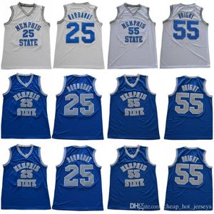 2020 State Tigers College Penny 25 Hardaway Jersey Uomo Blu Bianco Basket Lorenzen 55 Wright Maglie Vendita Tutti Ed Top Quality