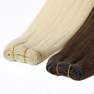 Indian Virgin Human Hair Extensions 3 sztuk Jeden zestaw 613 # Blondynka Proste Włosy Wefts 10-26inch Produkty Hurtownie Double Wefts