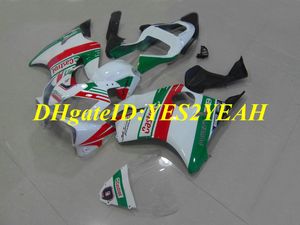 Insprutning Mote Fairing Kit för Honda CBR600F4I 01 02 03 CBR600 F4I 2001 2002 2003 ABS Röd vita gröna Fairings Set + Gåvor Hy39