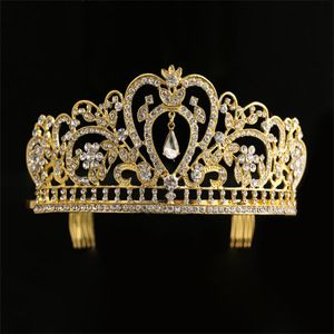 Bling Bing Wedding Tiaras Crowns Crystals Кристаллы Bridal Crown Commond Diamond Ювелирные Изделия Горный Горный Хрусталь Оголовье Волосы Дня Рождения Партия Аксессуары