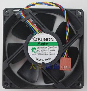 SUNON MF80201VX-Q060-S99 12V 2,40W 80*80*20 Ventola di dissipazione del calore a temperatura controllata a 4 fili per chassis