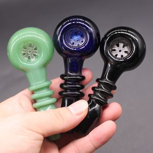 Cachimbo de fumo queimador de óleo de vidro de 5 cores 4,5 polegadas dab rig cachimbo de água