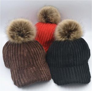 Kadın Kadife Hairball Şapka Rahat Tatlı Kadın Tasarımcı Şapkalar Unisex Hip Hop Şapkalar Lady Topu Caps