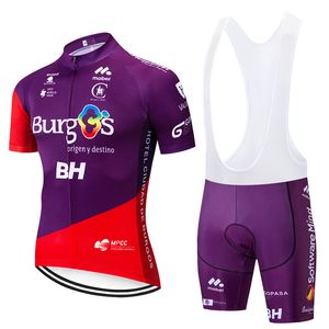 Team 2019 burgs bh cykling jersey 12d cykel shorts set ropa ciclismo mens sommar snabb torr pro cykling maillot byxor kläder
