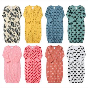 Sacos de dormir recém-nascidos Pijamas dos desenhos animados Pijamas de carro Impresso Bebê Camisola Ins Infantil Soft Swaddles Primavera Outono Nightgowns Wraps 9-18m B6369