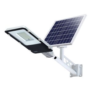 Światła uliczne 100 W 200W Solar Street Flood Light Aluminium Wodoodporny IP67 Oświetlenie ścieżki zewnętrznej z pilotem