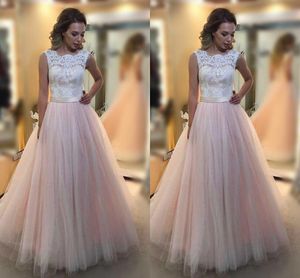 Light Pink A-line Evening Dresses Prom Dress Long 2019 Cap Sleeve Sheer Ribbon Ruched Dresses Evening Gowns Party Dress Special Occasion