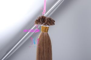 Vmae Prebonded Natural 613 Blondynka Brazylijski Europejski Prosty Keratyna 0.5g Nail U Stick Remy Virgin Pre Bull Human Hair Extensions