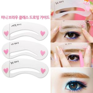 Eyebrow Makeup Drawing Guide Eyebrow Card   Eye Brow Shaping Stencil   Eye Brow Make Up Tool 3 Pcs Per Set