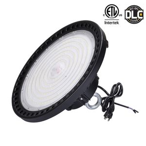 1-10V Dimmable UFO LED HighBay Lights 5000K 240W 200W 150W LED High Bay Light for Garage Work Shop Industrial Warehouse IP65 150LM/W