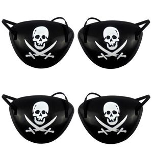 Benda sull'occhio del pirata e cappelli da pirata Teschio Crossbone Borsa per bomboniere di Halloween Costume per bambini Regali artigianali di giocattoli di Halloween