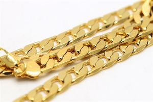 Wholesale-Hip hop Stainless Steel Jewelry 18K Gold Plated High Polished Miami Cuban Link Necklace Men Punk Curb Chain Butterfly Clas