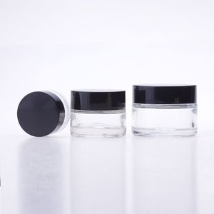 5g 10g 15g 30g 50g Cosmetic Glass Container Clear Cream Jar Makeup Sample Emulsion Packaging Bottle