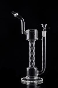 Narghilè Bong d'acqua Fumo di vetro Tubi dell'acqua Riciclatore Piattaforme petrolifere Shisha Dab con giunto a ciotola da 14 mm 12,2 pollici