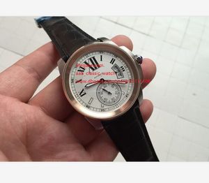 Fornecedor de fábrica Top Quality 18K Rosa Ouro Automático Homens Relógios Branco RefL W7100007 Dial Grande Mens Relógios Relógios