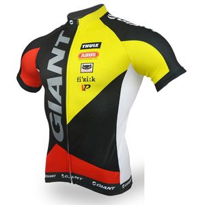 Giant Pro Team Męski Kolarstwo Krótkie Rękawy Koszulki Jersey Road Racing Koszulki Jazda na rowerze Topy Oddychające Sporty Outdoor Sports Maillot S21042308