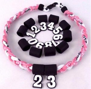 wholesale silicone numbers digital number pendant softball baseball necklace Accessories Rubber Number Pendants Jewelry