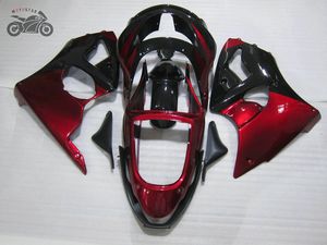 Hochwertige chinesische Verkleidungskits für Kawasaki Ninja ZX6R 1998 1999 ZX-6R rot schwarz Aftermarket-Verkleidungen Bodykit ZX 6R 98 99