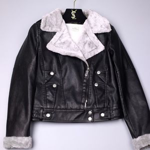 giacca di jeans in pelle pu donna cool faux jacket felpe con cappuccio da donna autunno inverno moto tuta sportiva nera cappotto scuba mezza zip designer veste define giacche