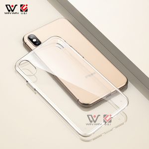 Top-selling moda transparente macio silicone casos de telefone tpu à prova d'água para iphone 11 12 xs pro max choque à prova de choque caixa traseira clara atacado