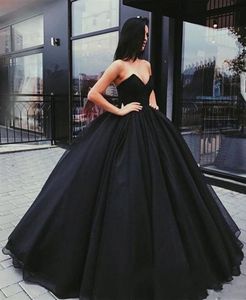 2024 Простые дешевые черные шар платья Quinceanera мимолеты