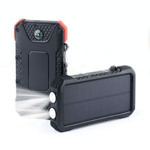 Solar Powerbank Dual USB Charge Power Bank внешнее зарядное устройство универсальный телефон повербанк