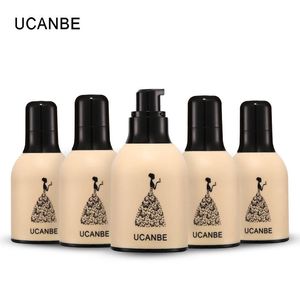 Ucanbe varumärke mjölkflaska ansikte bas flytande foundation makeup full täckning concealer whitening primer bb cream vattentät varaktig