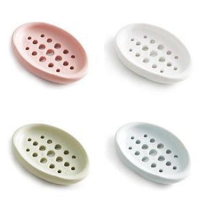 Silicone antypoślizgowy uchwyt do mydła Danie Łazienka Płytka przechowywania Stand Hollow Dania OPENWORK SOAP Dania zCC0781