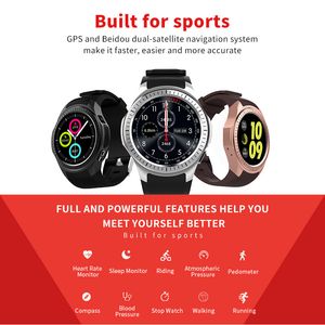 L1 Sports Tracker Smart Watch 2G LTE Bluetooth WIFI Smart orologio da polso Boold Pressure MTK2503 Dispositivi indossabili Bracciale per Android iPhone iOS